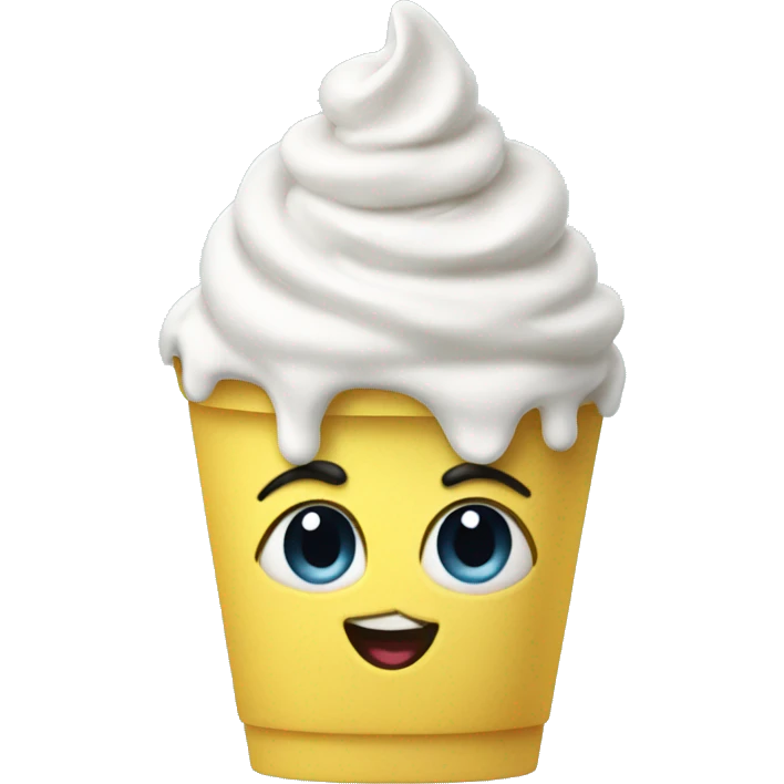 Frozen yogurt emoji