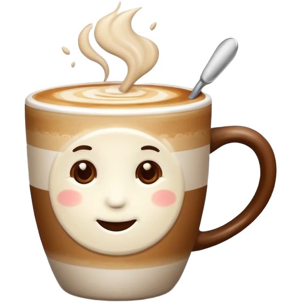 a cup of latte emoji