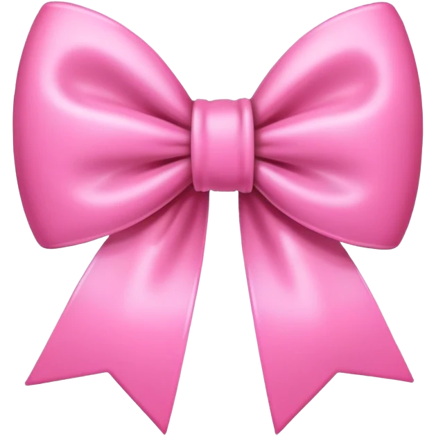 Pink bow emoji