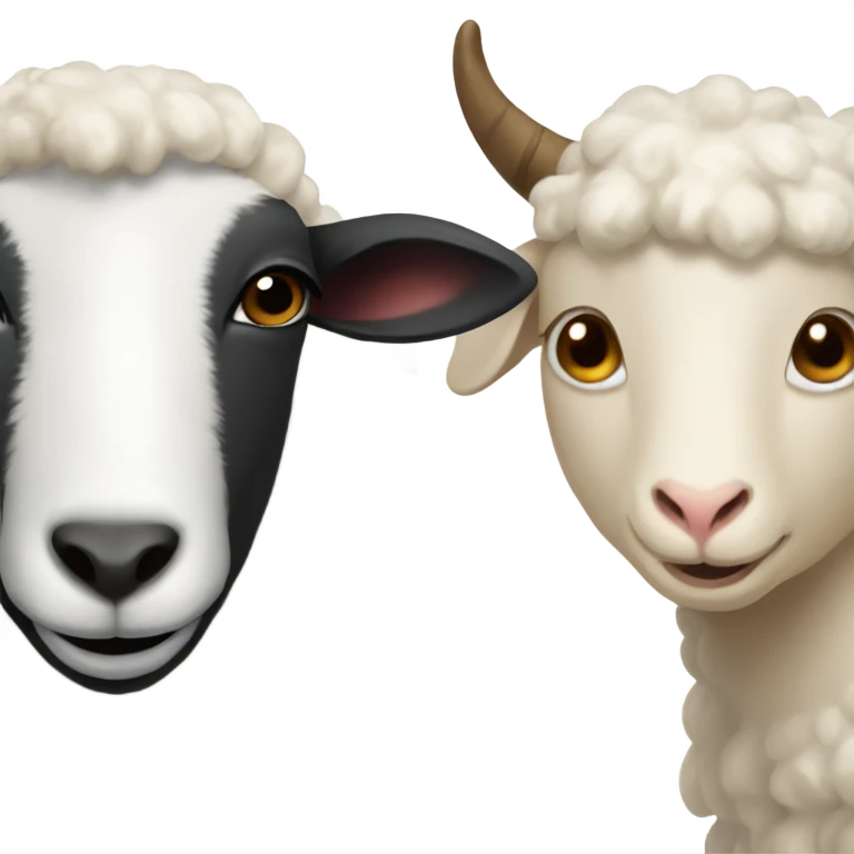 Sheep and goat emoji