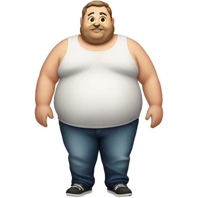Fat guy emoji