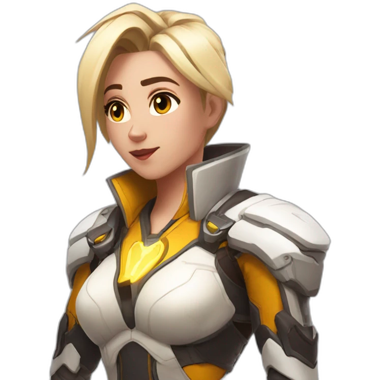 Mercy overwatch doing resurection emoji
