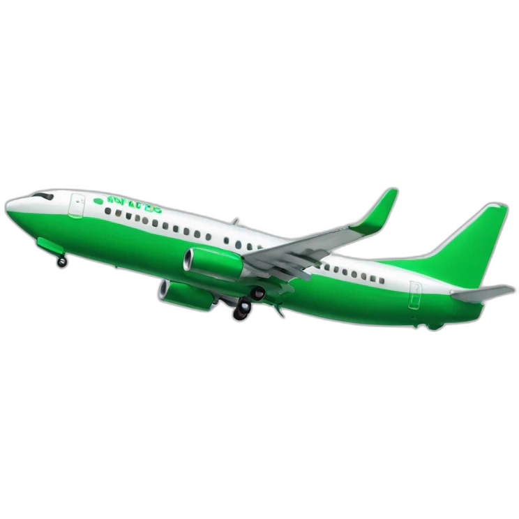 Green 737 emoji