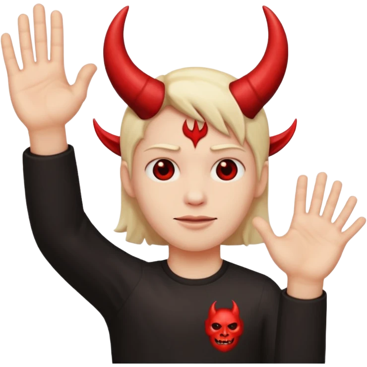 😈👇🏻🤘🏻 emoji