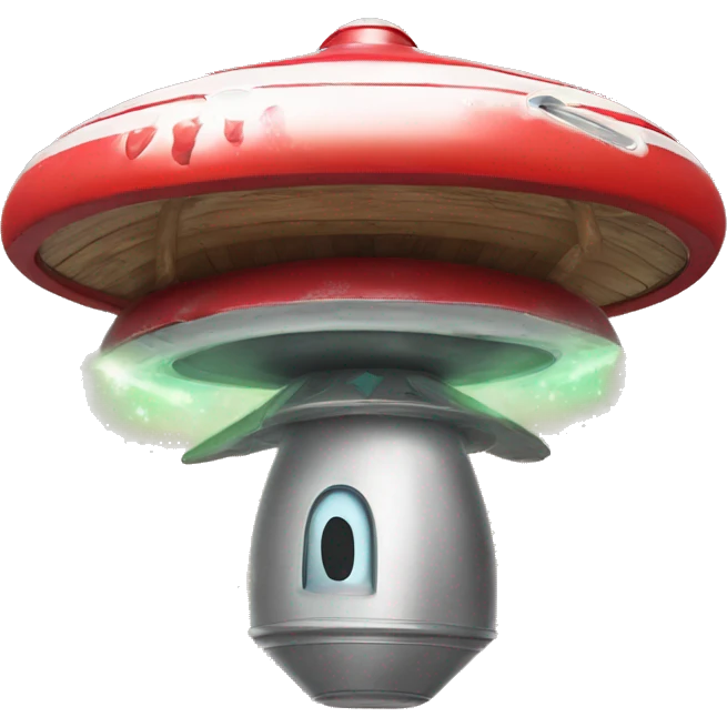 Vanilla Coke can shaped UFO alien spaceship birdhouse  emoji