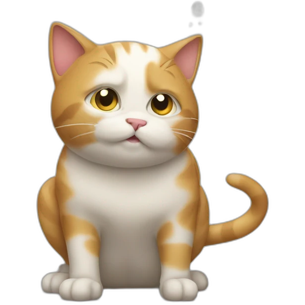 Cat peeing emoji