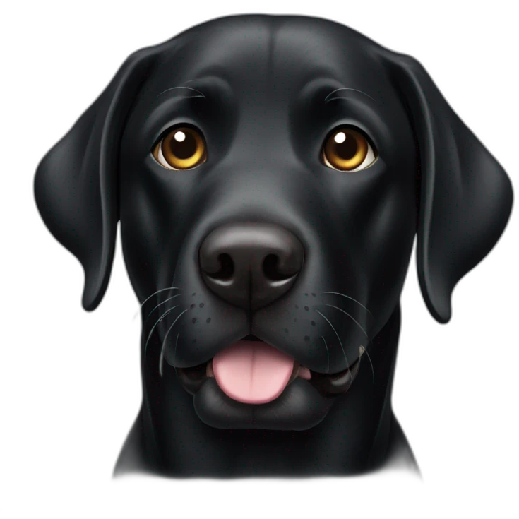 Black Labrador emoji