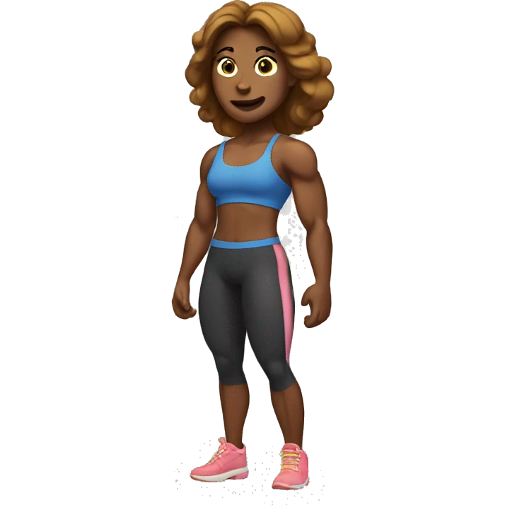 muscular woman
 emoji