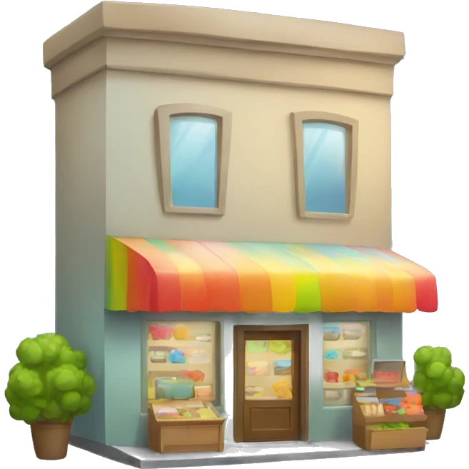 business shop rainbow emoji