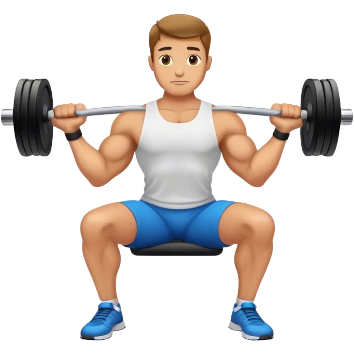 man weighted wrist curl emoji