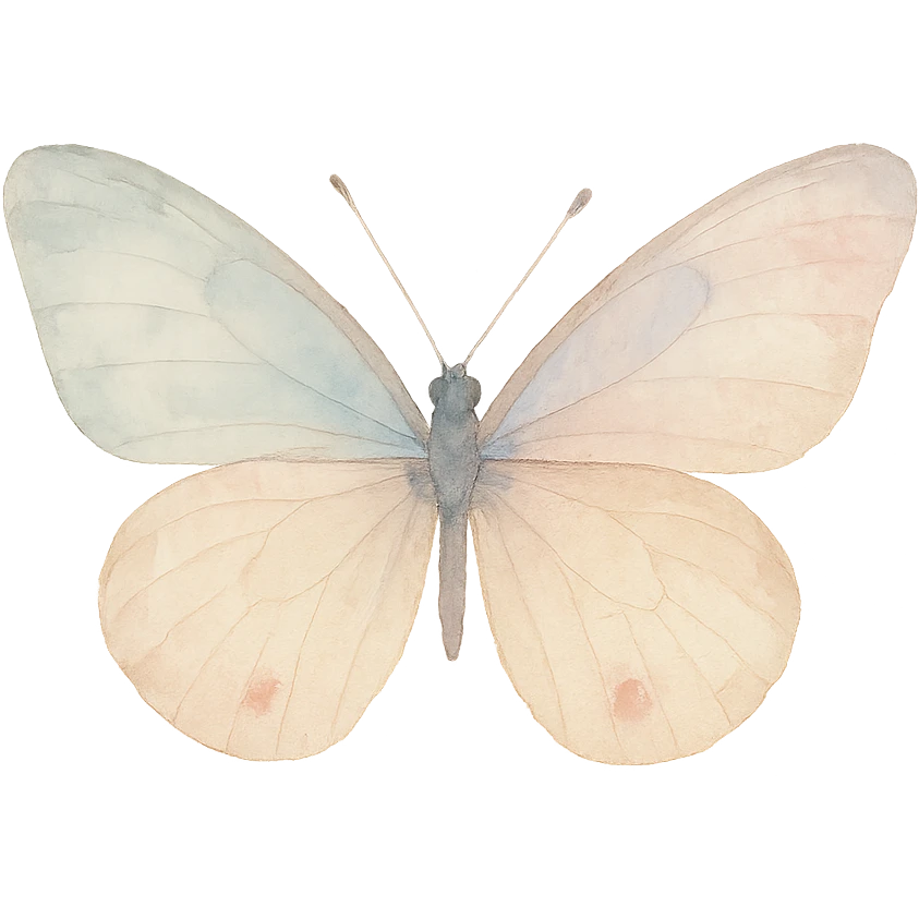 a realistic butterfly, watercolor art style with lifelike colors, detailed wings, natural background emoji