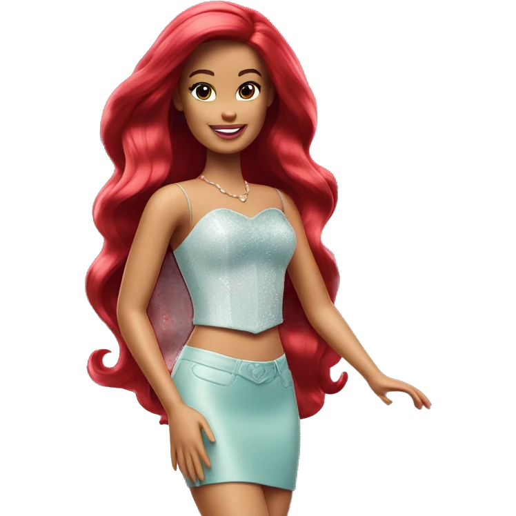 Ariel becomes Barbie emoji