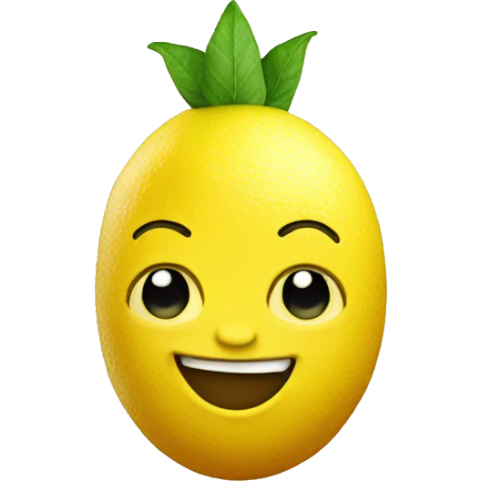 
smiling lemon with crown emoji