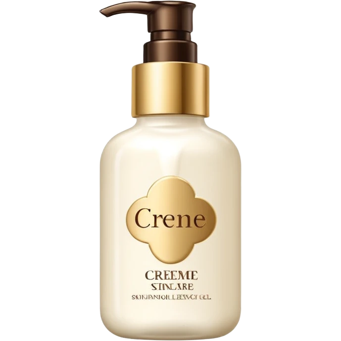 crème skincare avec ecriture emoji