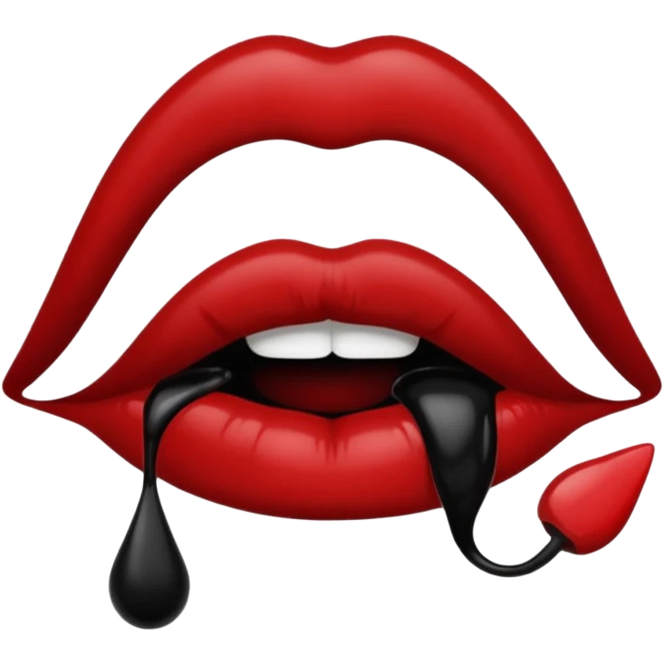 Kiss black💋 emoji