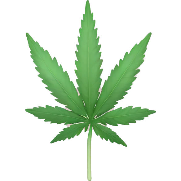 Pastel Pink CBD joint emoji