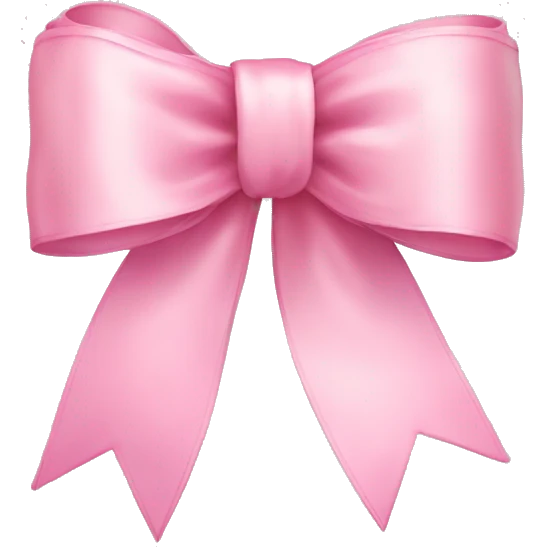 light pink ribbon bow emoji