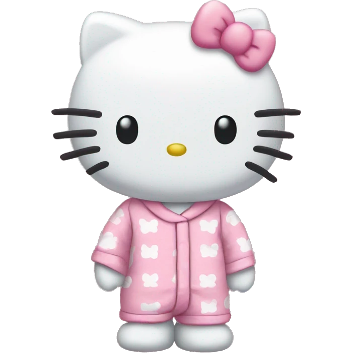 Hello Kitty en pyjama hello kitty  emoji