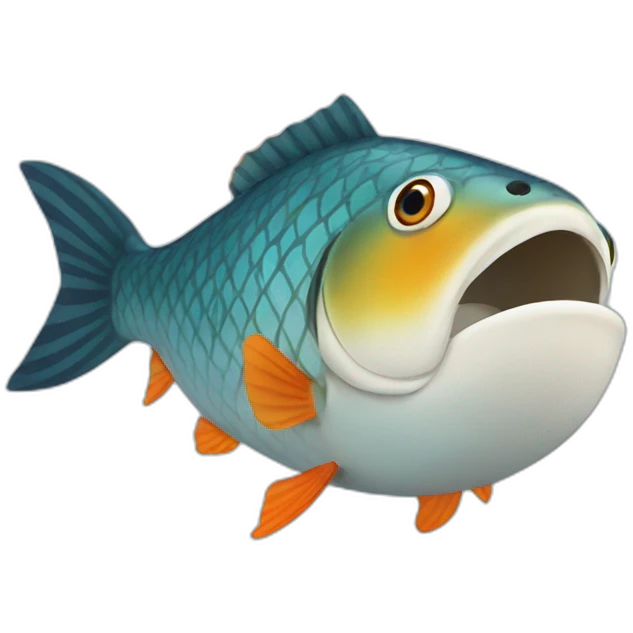 floating fish emoji