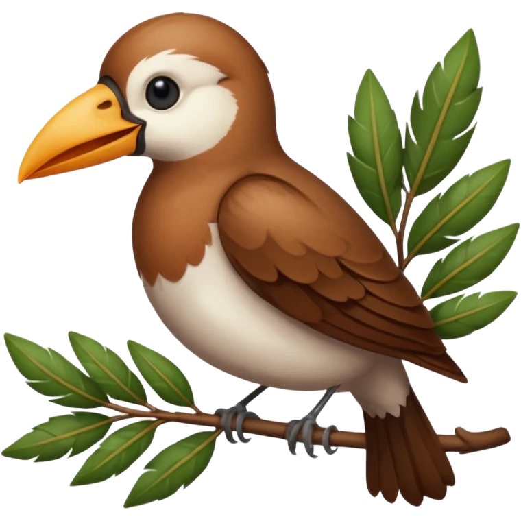 AVE CON LAUREL EN EL PICO emoji