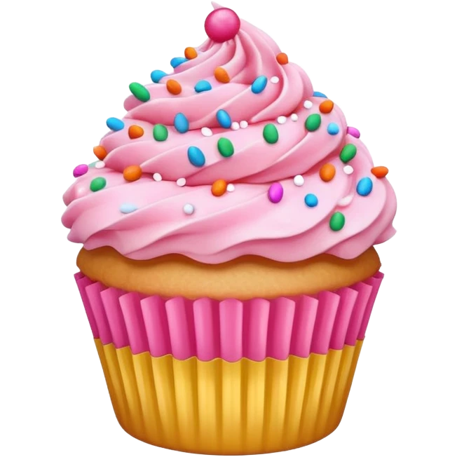 white cupcake emoji