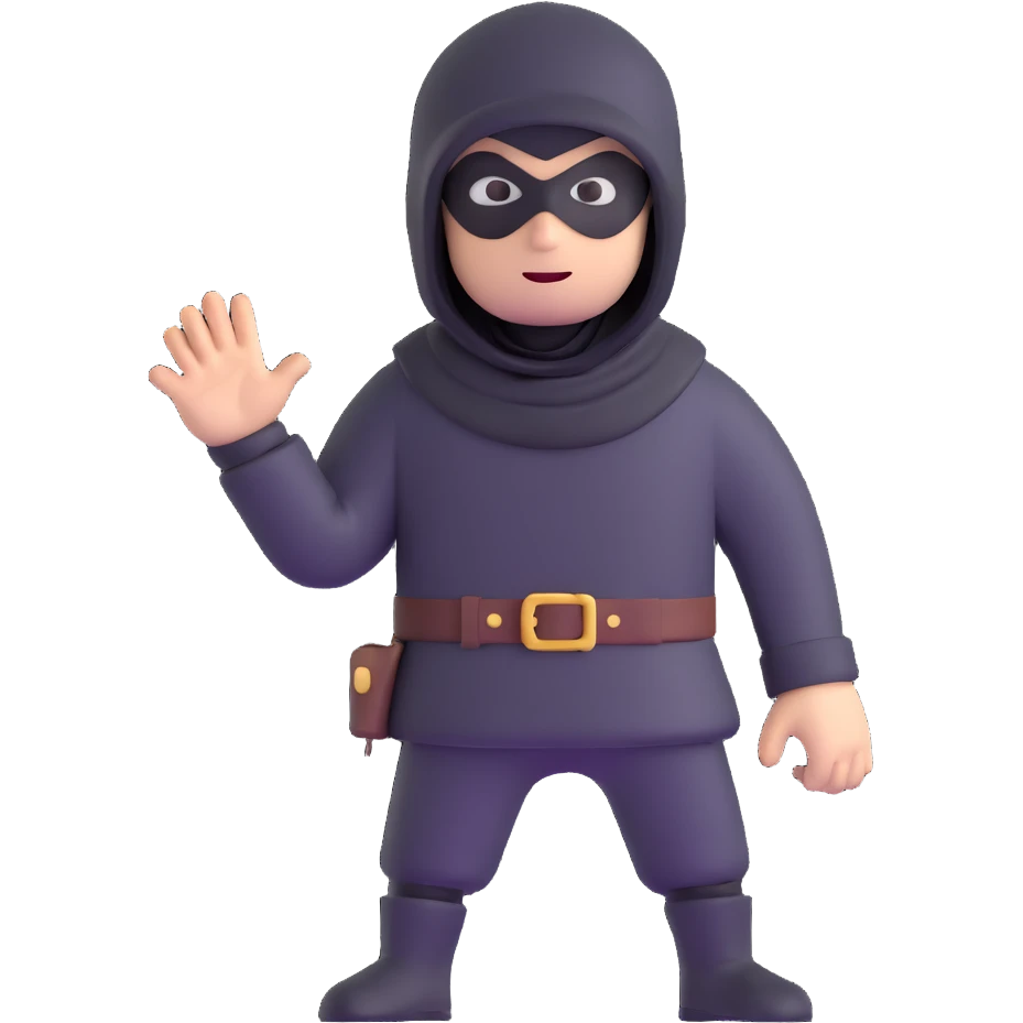burglar character emoji