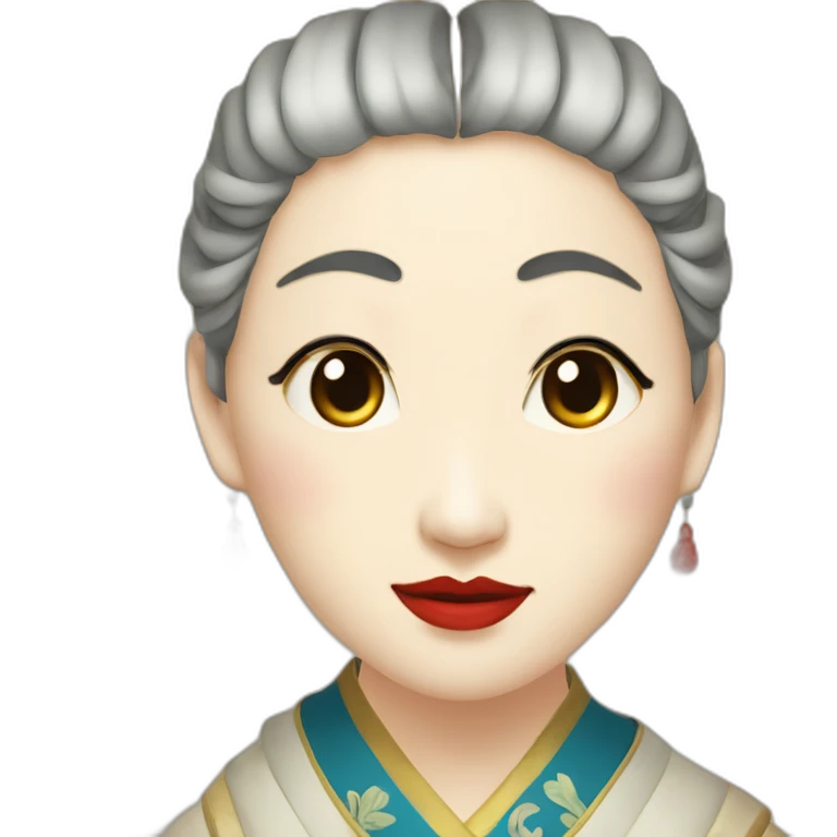 The face of the emperor's concubine in medieval China emoji