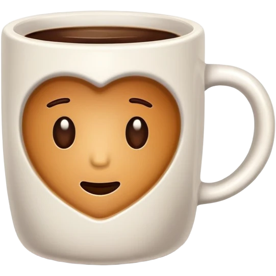 mug with coffee emoji
