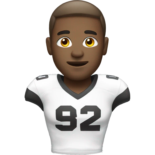 football wearing a white vest emoji