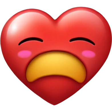 emoji that hugs a big red heart, and have closed eyes emoji