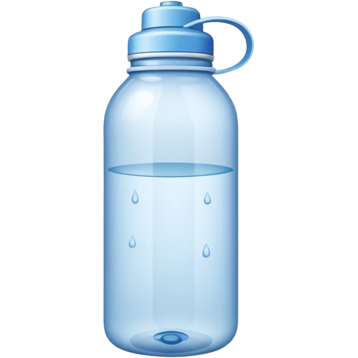 A water bottle emoji