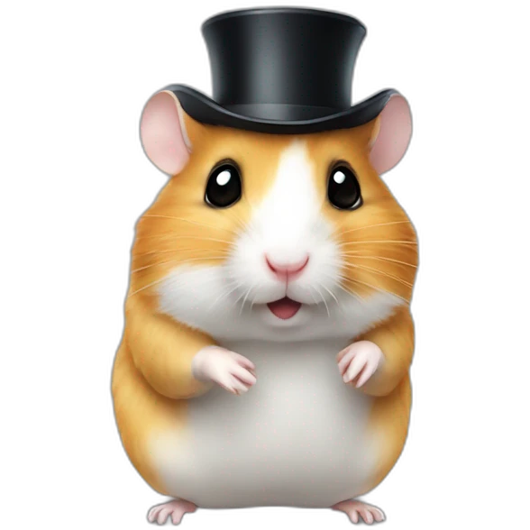 Hamster avec un monocle emoji