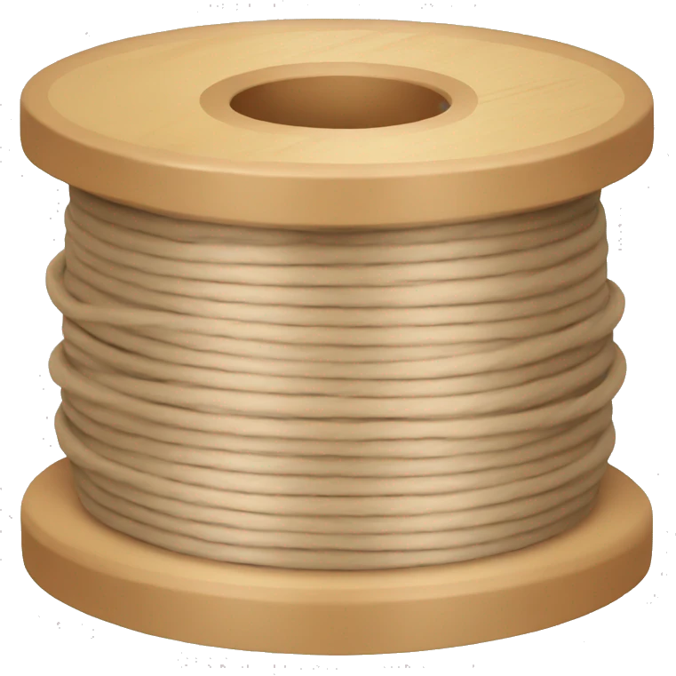 a spool with no thread, just wood emoji