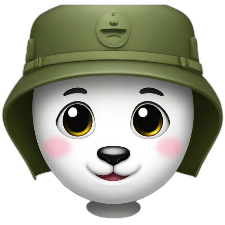 Panda militar emoji