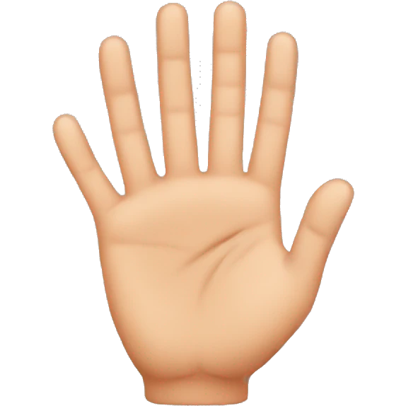 three fingers emoji