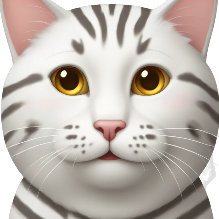 White stripey cat emoji