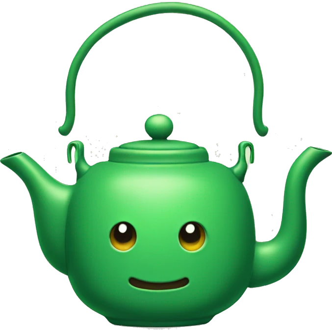 Green teapot emoji