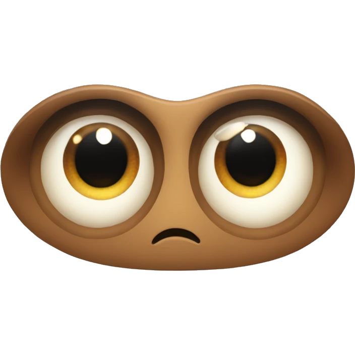an emoji with huge wide eyes, gigantic eyes, staring intensely emoji