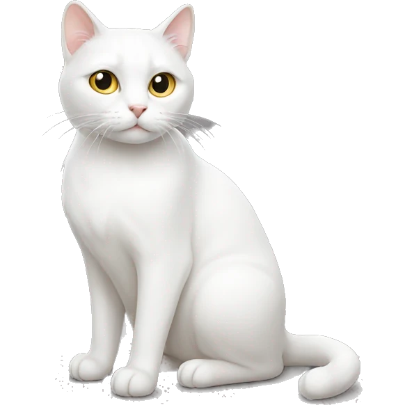White cat emoji