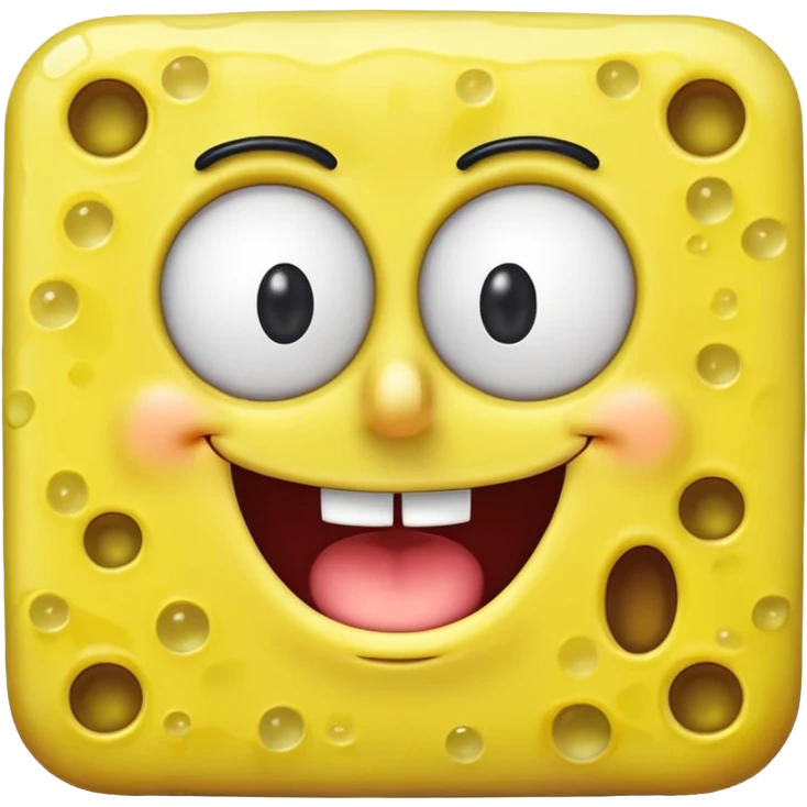 Spongebob ios 18 iphone style emoji
