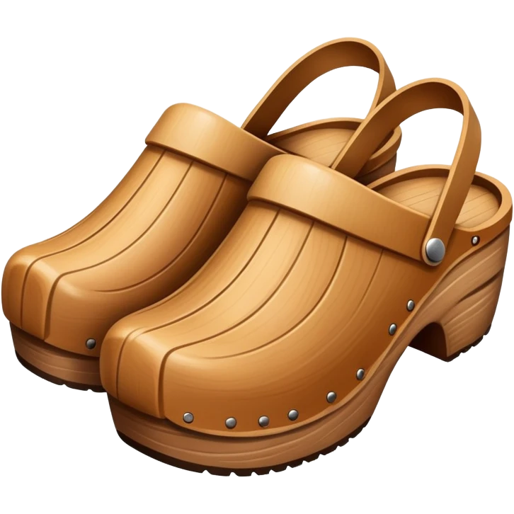simple wooden traditional minimal clog  emoji