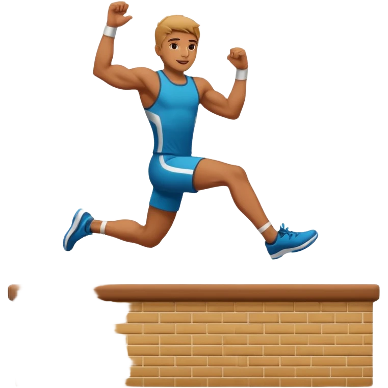 Persona saltando una pared emoji