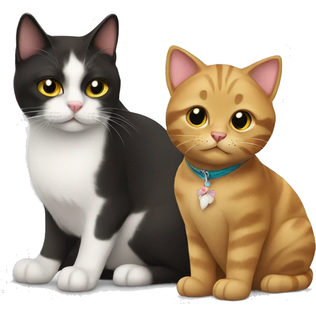 Cat with bo emoji