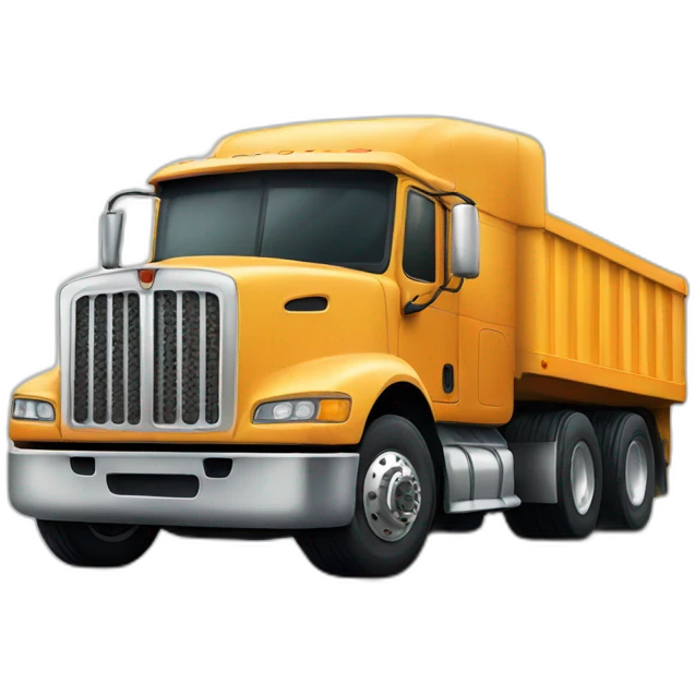 semi truck emoji