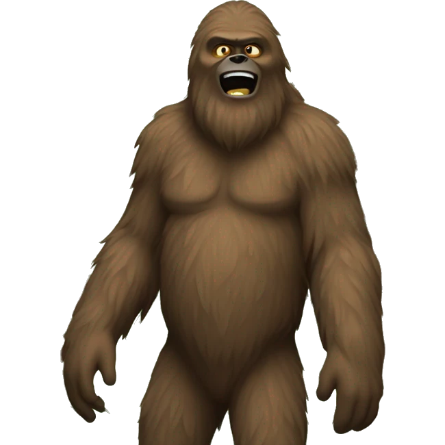 Sasquatch with bbl emoji