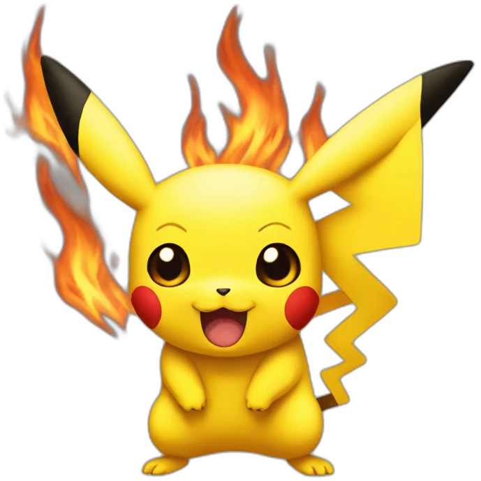picachu fire emoji