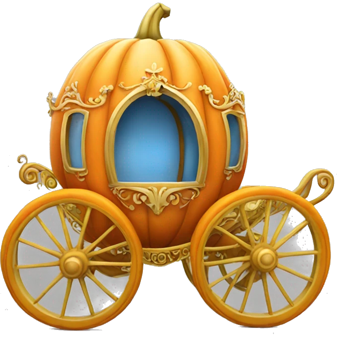 cinderella pumpkin carriage  emoji