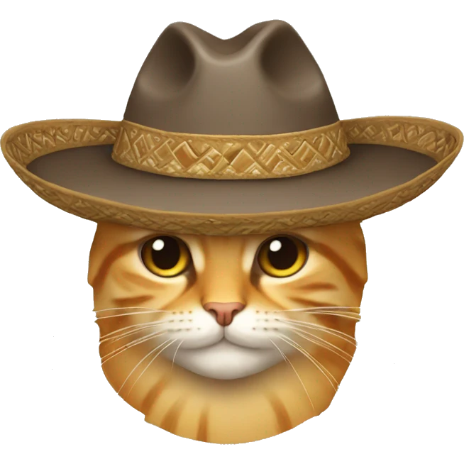 gatos con sombrero emoji
