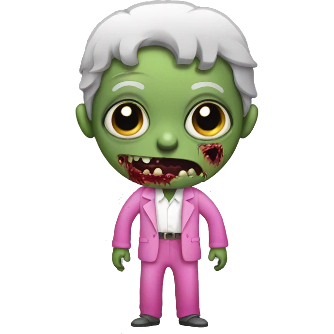 zombie in a pink costume  emoji