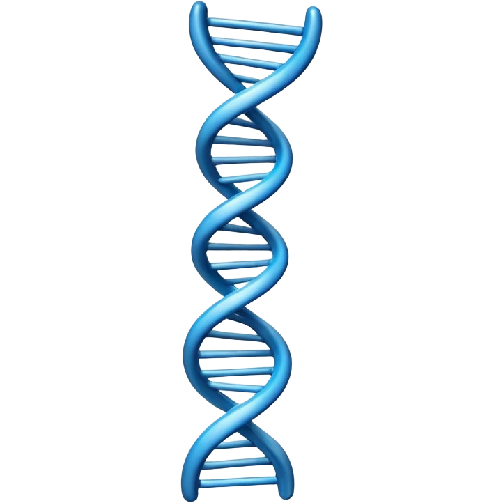 DNA-Helix Emoji, freundlich, wissenschaftlich, Apple-Emoji-Stil emoji